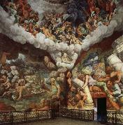 Giulio Romano The Giants Hurled Down from Olympus oil on canvas